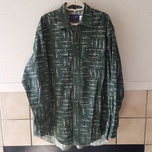 Wrangler Single Needle tailoring pearl snap shirt